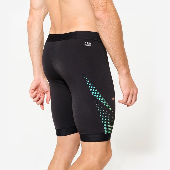Image du produit Nabaiji Maillot de bain jammer natation Homme - 500 Fiti noir jaune (44)