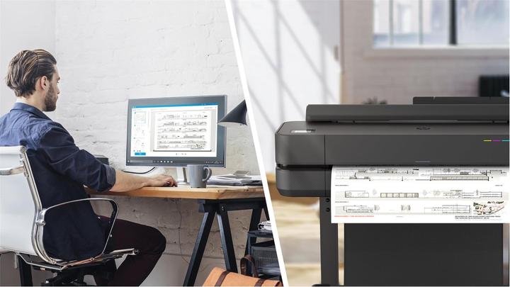 Actual product image HP T650, 24" DesignJet (Ink, Colour)