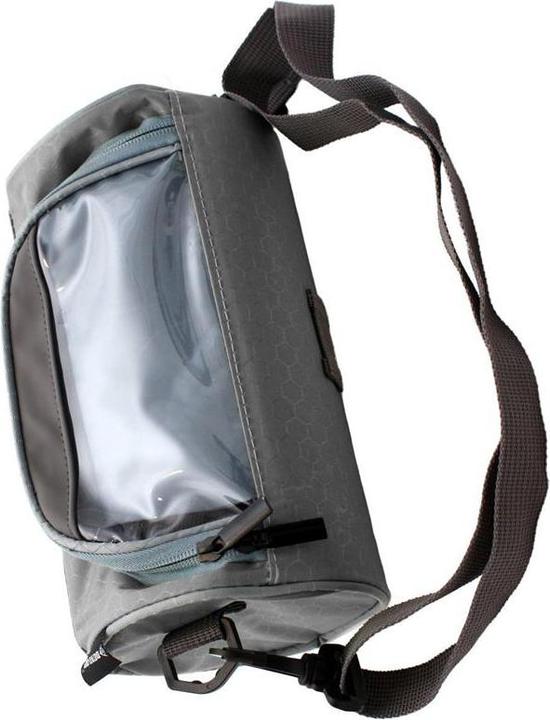 Actual product image Dunlop - Fahrradlenkertasche/Gepäcktasche mit Smartphonetasche (grau) (1.20 l, Handlebar bag)