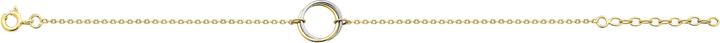 Produktbild Lara Vergoldetem Messing ARMBAND - ZWEIFARBIG - RUND - 16+3 CM (19 cm, Vergoldetem Messing)