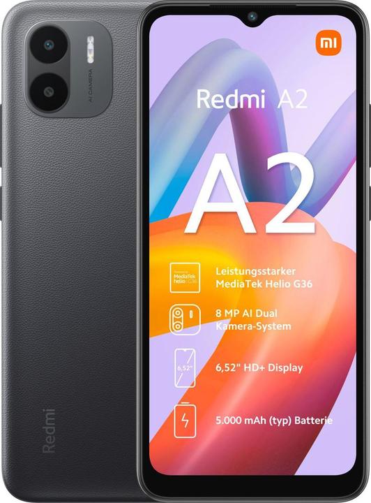 Immagine prodotto Xiaomi Redmi A2 (32 GB, Nero, 6.52", Doppia SIM, 8 Mpx, 4G)