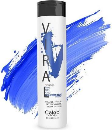 Actual product image Celeb Luxury Viral Colorwash Extreme Blue 244ml (240 ml, Liquid shampoo)