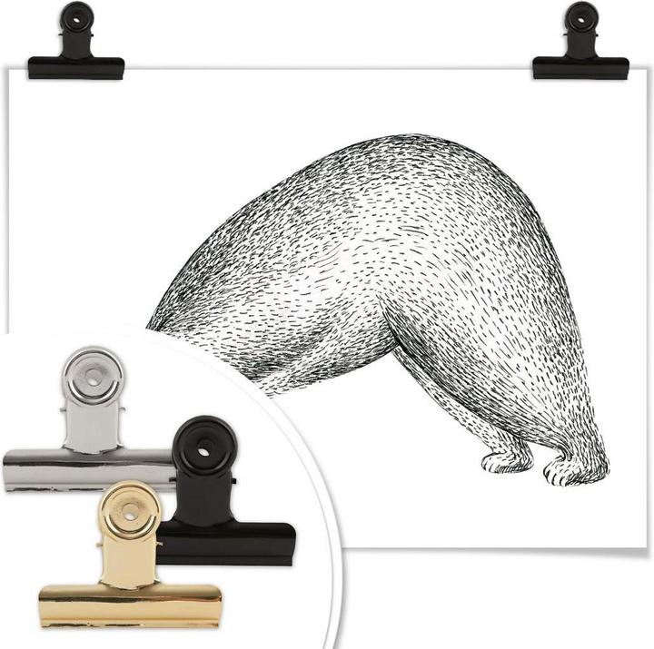 Produktbild Trenddeko Yoga Bär 01 (80 x 60 cm)