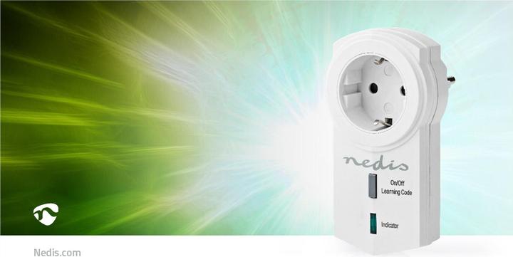 Actual product image Nedis RF Plug ON/OFF RF Mesh Range Extension Schuko Type F 3680 W White