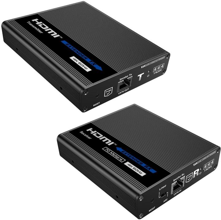 Immagine prodotto Spacetronik Convertitore da HDMI a LAN CASCADE 4K IP SPH-676C - Set