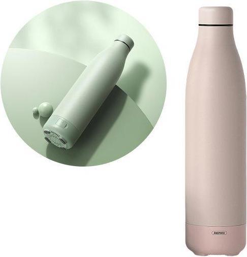 Immagine prodotto Remax Altoparlante wireless Bluetooth 5.0 con thermos, tazza rosa da 500 ml (RB-M5) (5 h, Batteria ricaricabile)