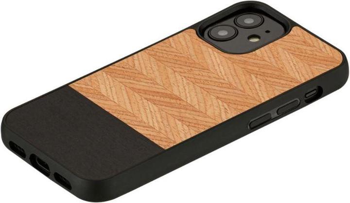 Actual product image Man.Wand & WOOD case for iPhone 12 mini herringbone nero black (Apple iPhone 12 mini)