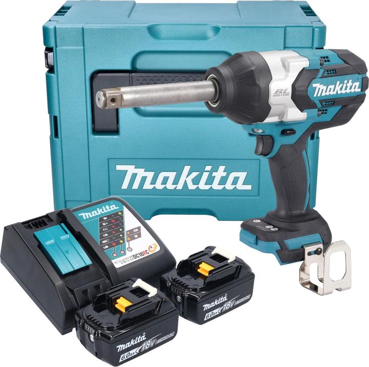Produktbild Makita DTW 1005 RGJ Akku Schlagschrauber 18 V 1360 Nm 3/4" Brushless + 2x Akku 6,0 Ah + Ladegerät + (Batteriebetrieb)