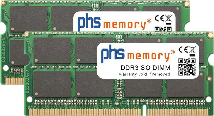 Actual product image PHS-memory 16GB (2x8GB) Kit RAM Memory for QNAP TS-253A DDR3 SO DIMM 1600MHz (TS-253A, 2 x 8GB)