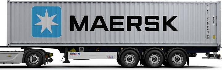 Actual product image Solido 1:24 Container trailer blue