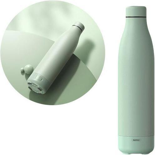 Actual product image Remax Bluetooth Wireless Speaker with Thermos, 500 ml Green Cup (RB-M5) (5 h, Electrical connection)