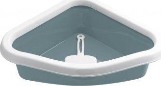 Produktbild Zolux Toilet for cats Cathy, corner, blue (Katzen Ecktoilette)