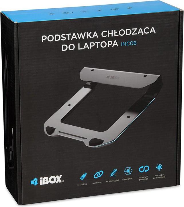 Produktbild iBox NC06 COOLING STAND FOR NOTEBOOKS UP TO 17.3inch