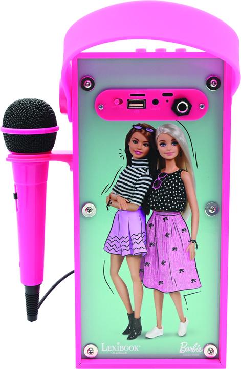 Produktbild Lexibook Barbie tragbarer Bluetooth Lautsprecher mit Mikrofon und Lichteffekte