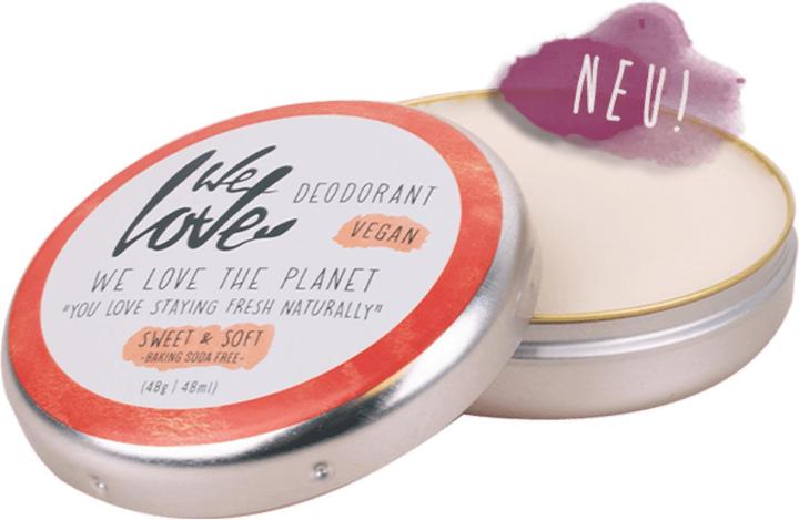 Actual product image We Love The Planet DEOCREME - Sweet & Soft - Vegan - without sodium bicarbonate (Crème)