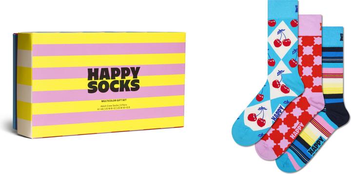 Actual product image Happy Socks Strümpfe CHECKS AND STRIPES Socken 3er Pack (pack of 3, 41 - 46)