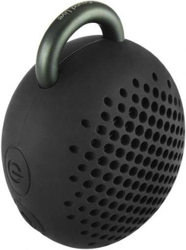 Actual product image Divoom Bluetune Bean 2 gen. Rubber shockproof, powerful 3 W DSP Bluetooth speaker with black microphone