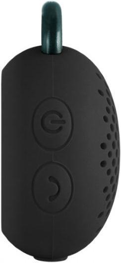 Actual product image Divoom Bluetune Bean 2 gen. Rubber shockproof, powerful 3 W DSP Bluetooth speaker with black microphone
