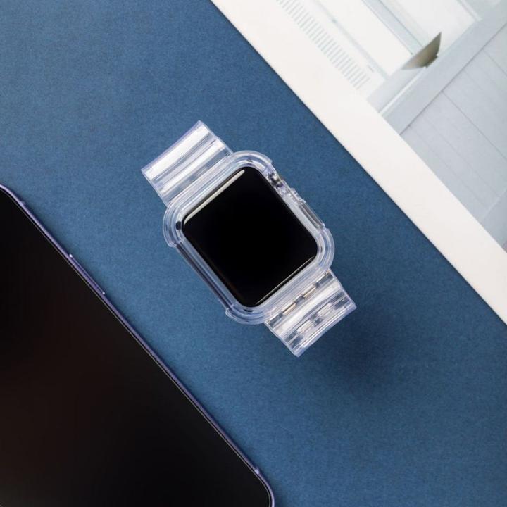 Produktbild Hurtel Strap Light Set replacement band strap case for Watch 3 42mm / Watch 2 42mm black (TPU)