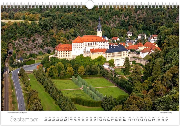Image du produit Kalender Sachsen von oben 2026 - Luftaufnahmen (45 x 30 cm, Allemand)