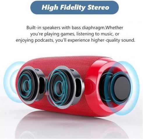 Actual product image Riff TG117 universal wireless BT waterproof speaker with AUX (4 h, Battery operated)
