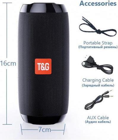 Actual product image Riff TG117 universal wireless BT waterproof speaker with AUX (4 h, Battery operated)