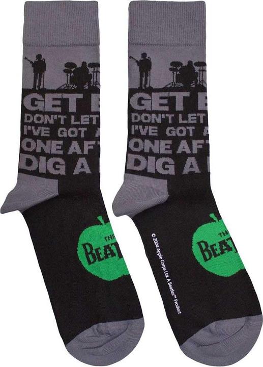 The Beatles Rooftop Silhouettes & Apple Socken (40.5 - 45.5)