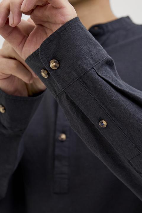 Produktbild Jack & Jones Jjesummer Half Placket Shirt Ls Sn (M)