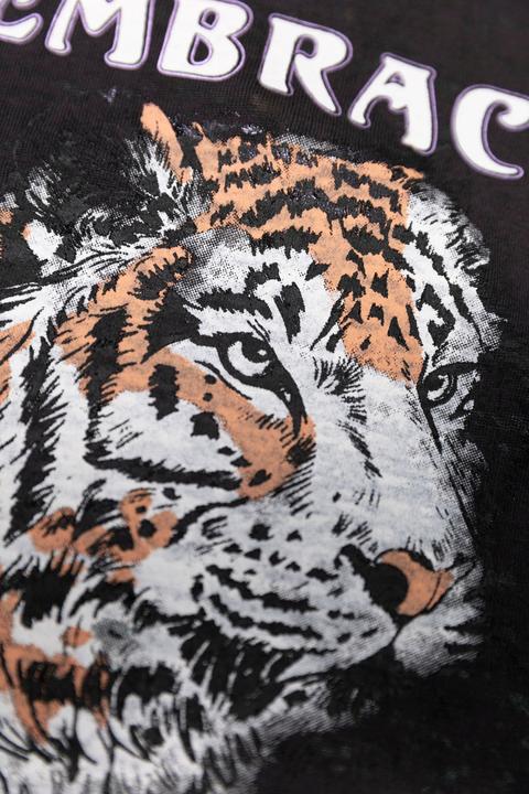 Actual product image Garcia Dark T-shirt with print on the chest (128, 134)