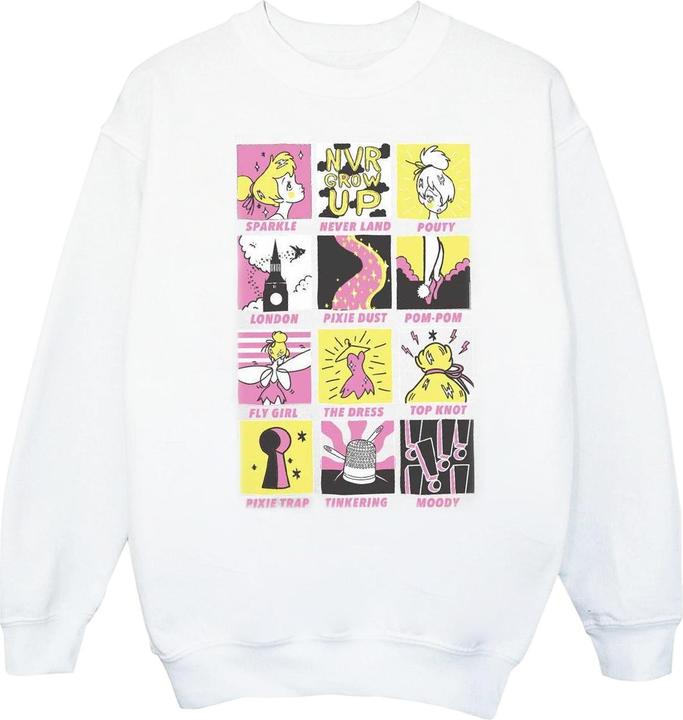 Disney Tinkerbell Squares Sweatshirt Mädchen (140, 146)