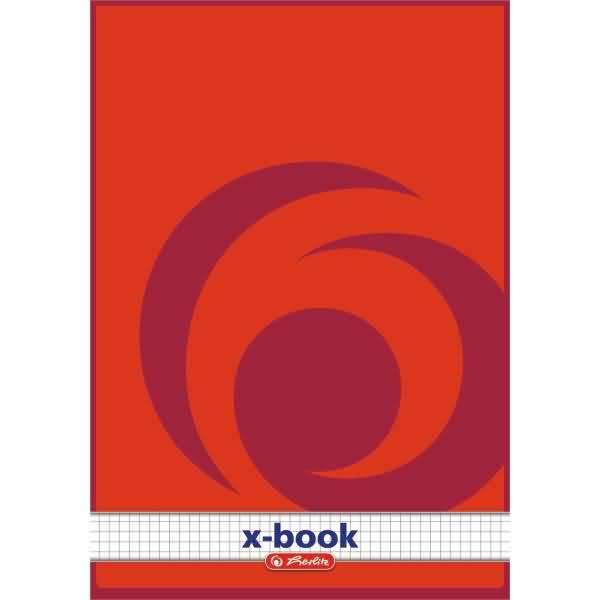 Actual product image Herlitz Letter pad x.book, A4, unperforated, 50 sheets, squared (A4, Checked, No binding)