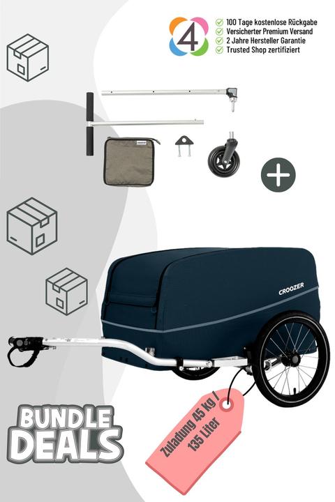 Produktbild Croozer Cargo Tuure Picknick-Party-Bundle - Farbe: Blueberry Blue