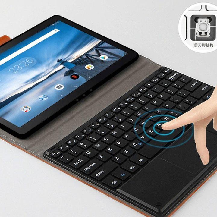 Produktbild Strado tablet case with keyboard Lenovo Tab M10 X605, universal, black (Eng. Int., Lenovo Tab M10)