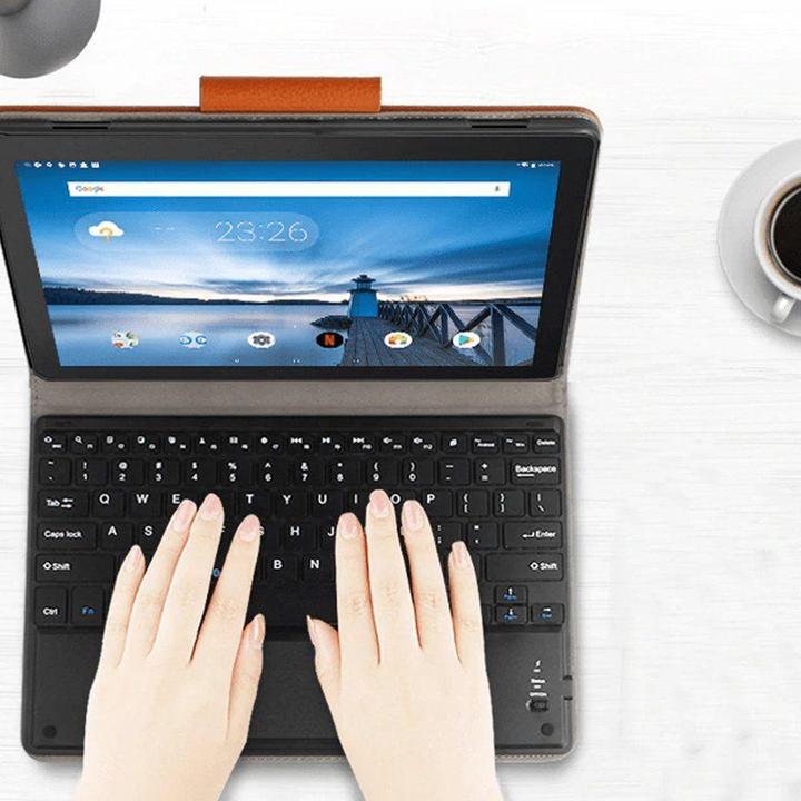 Produktbild Strado tablet case with keyboard Lenovo Tab M10 X605, universal, black (Eng. Int., Lenovo Tab M10)