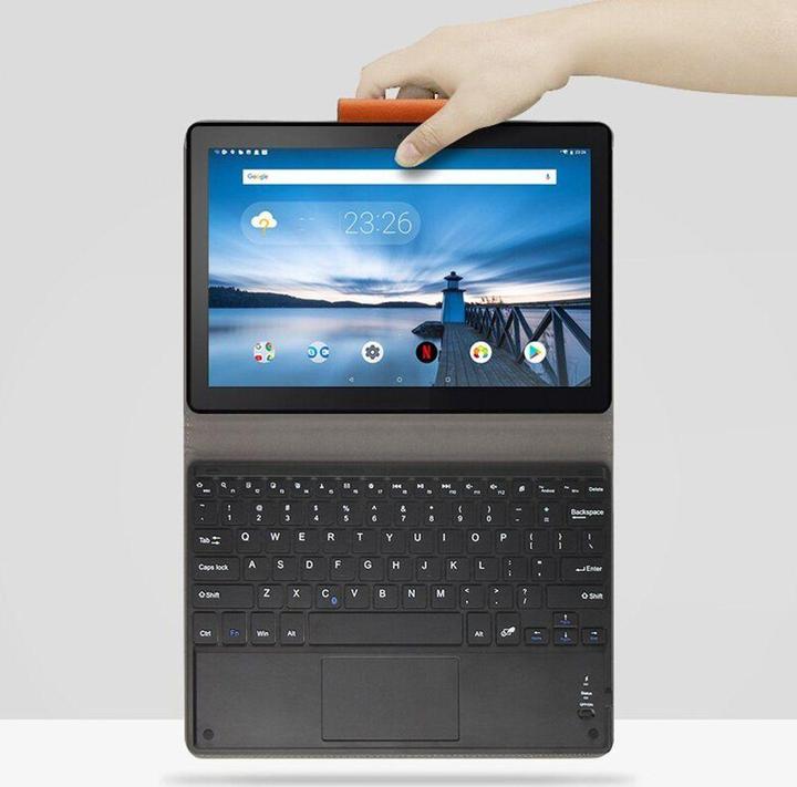 Produktbild Strado tablet case with keyboard Lenovo Tab M10 X605, universal, black (Eng. Int., Lenovo Tab M10)