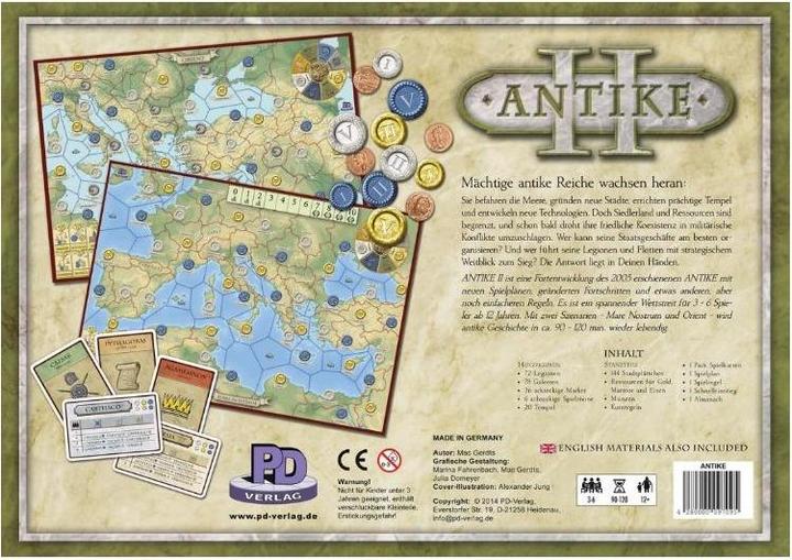 Produktbild PDV09709 - Antike II, Brettspiel, für 3-6 Spieler, ab 12 Jahren (Deutsch)