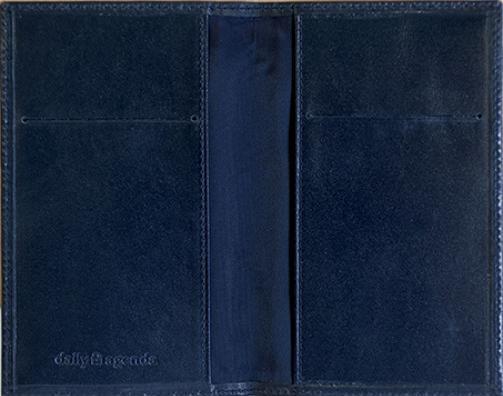 Produktbild Daily Lederhülle 118 7,5x12,6cm blau (A5)