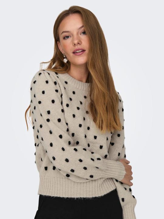 Image du produit JdY JDYSIGRID LIFE L/S ONECK PUFFDOT PUL KNT Pull en maille (XS)