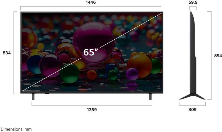 Produktbild LG 65UA75006LA (65", UA75, LED, 4K, 2025)