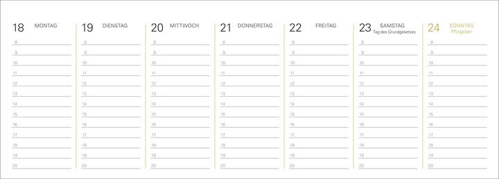 Produktbild Harenberg Naturparadiese Premium-Tischplaner 2026 - Wochenkalender mit 53 Fotografien (Harter Einband, Deutsch)