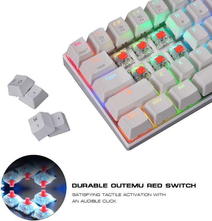 Produktbild Motospeed CK62 (US, Kabelgebunden, Kabellos)