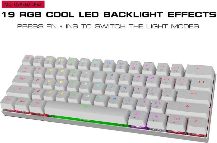 Produktbild Motospeed CK62 (US, Kabelgebunden, Kabellos)