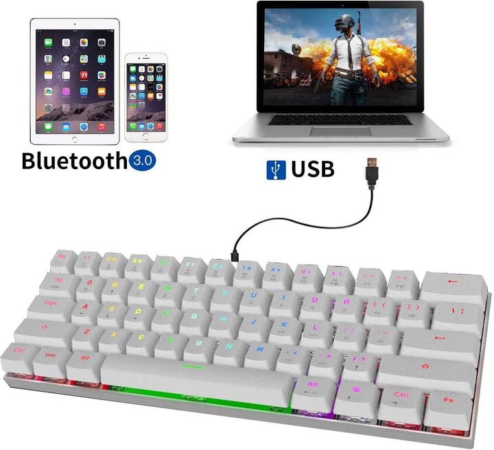 Produktbild Motospeed CK62 (US, Kabelgebunden, Kabellos)