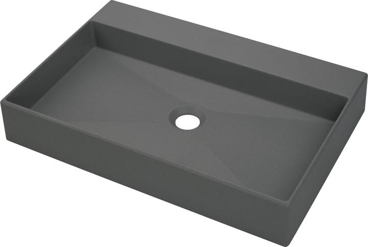 Produktbild Deante Correo washbasin on a countertop 60 cm anthracite (400 mm, 600 mm)