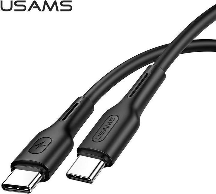 Image du produit Usams U43 Câble de charge rapide USB-C vers USB-C 100W, Noir (1.20 m, USB 3.2, 100 W)