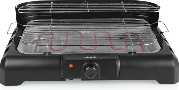 Productafbeelding Princess 112250 Elektrische BBQ met zijplanken Grill (2.20 kW)