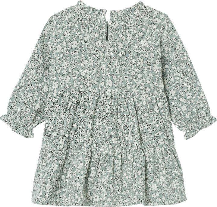 Vertbaudet Mädchen Baby Volantkleid aus Baumwollmusselin