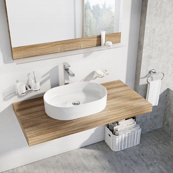 Productafbeelding Ravak Keramische inbouwwastafel Keramiek, Slim O 55 cm (370 mm, 550 mm)