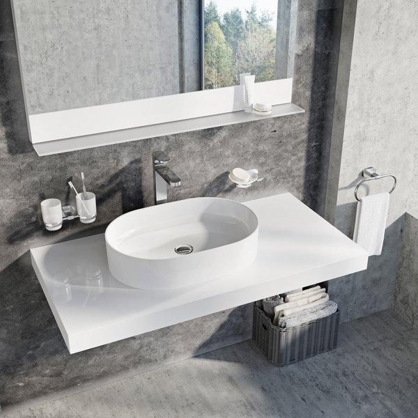 Productafbeelding Ravak Keramische inbouwwastafel Keramiek, Slim O 55 cm (370 mm, 550 mm)