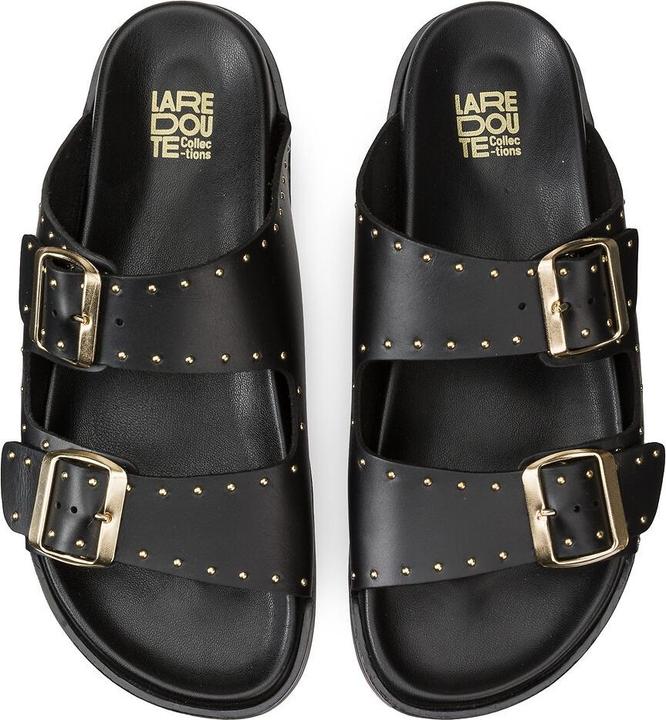 Image du produit La Redoute Collections Mules en cuir avec clous métalliques (38)